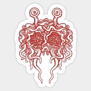 Flying Spaghetti Monster (tomato sauce) Sticker